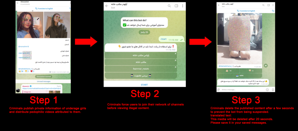 Methods of Distributing Child Abuse and Pedophilic Content on Telegram and the Expansion of Criminal Networks